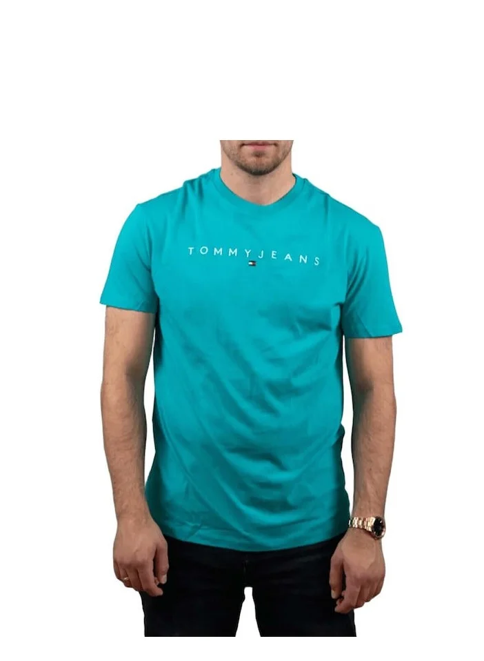 TOMMY JEANS Linear Logo Embroidery Jersey T-Shirt